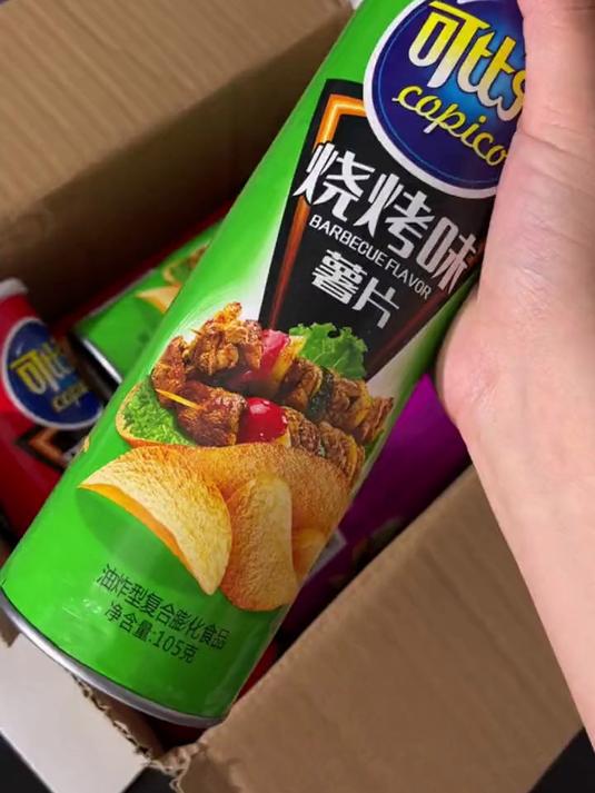 还是喜欢吃这种罐装的薯片,厚厚的很扎实 薯片 可比克