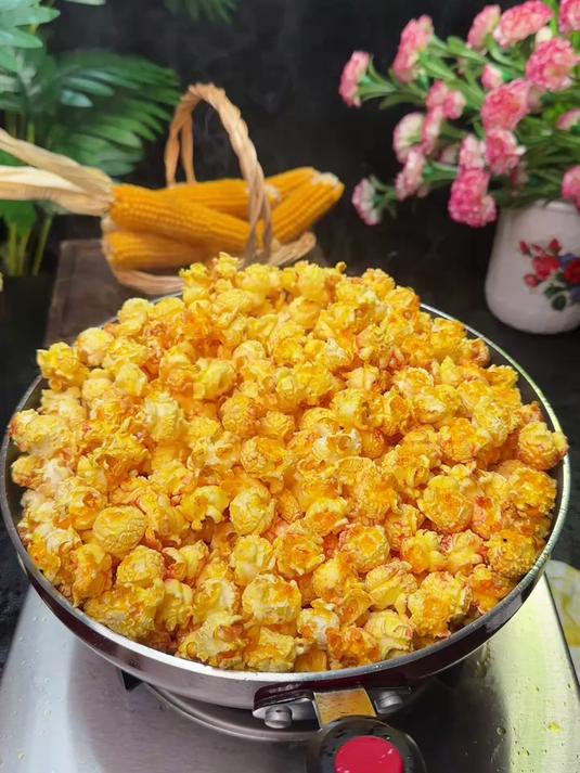 教你做爆米花，草莓味爆米花