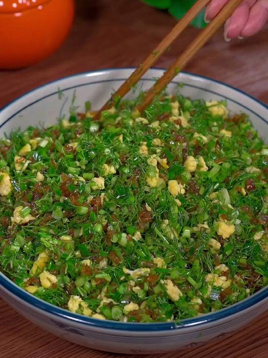 茴香馅儿素饺子