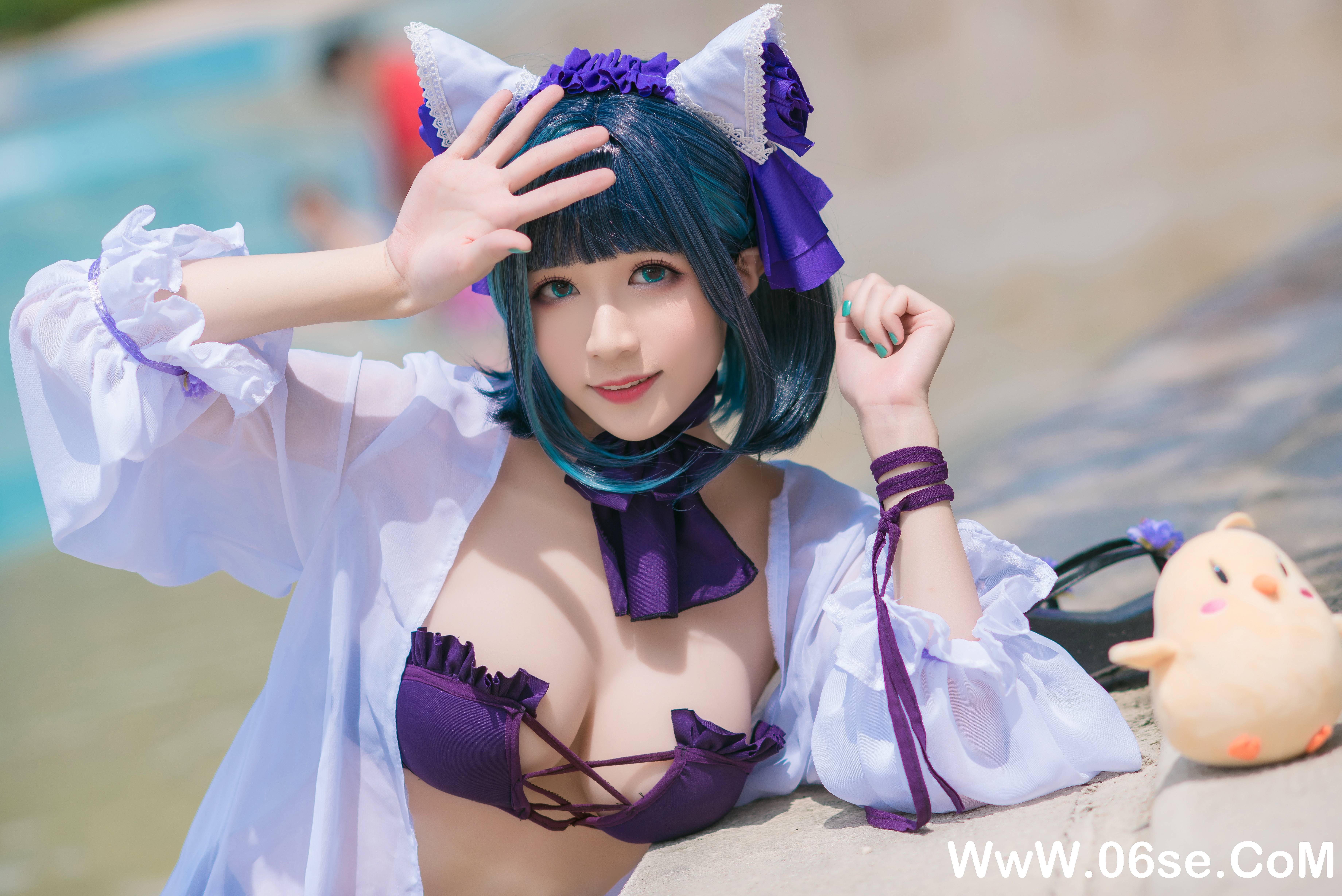 图片[15]-Tomoyo酱 NO.003 — 柴郡泳装 [18P318M]-六色网