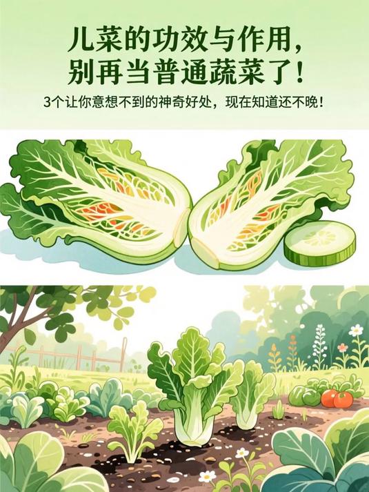 儿菜的功效与作用，别再当普通蔬菜了！3个让你意想不到的神奇好处，现在知道还不晚！#健康扬帆