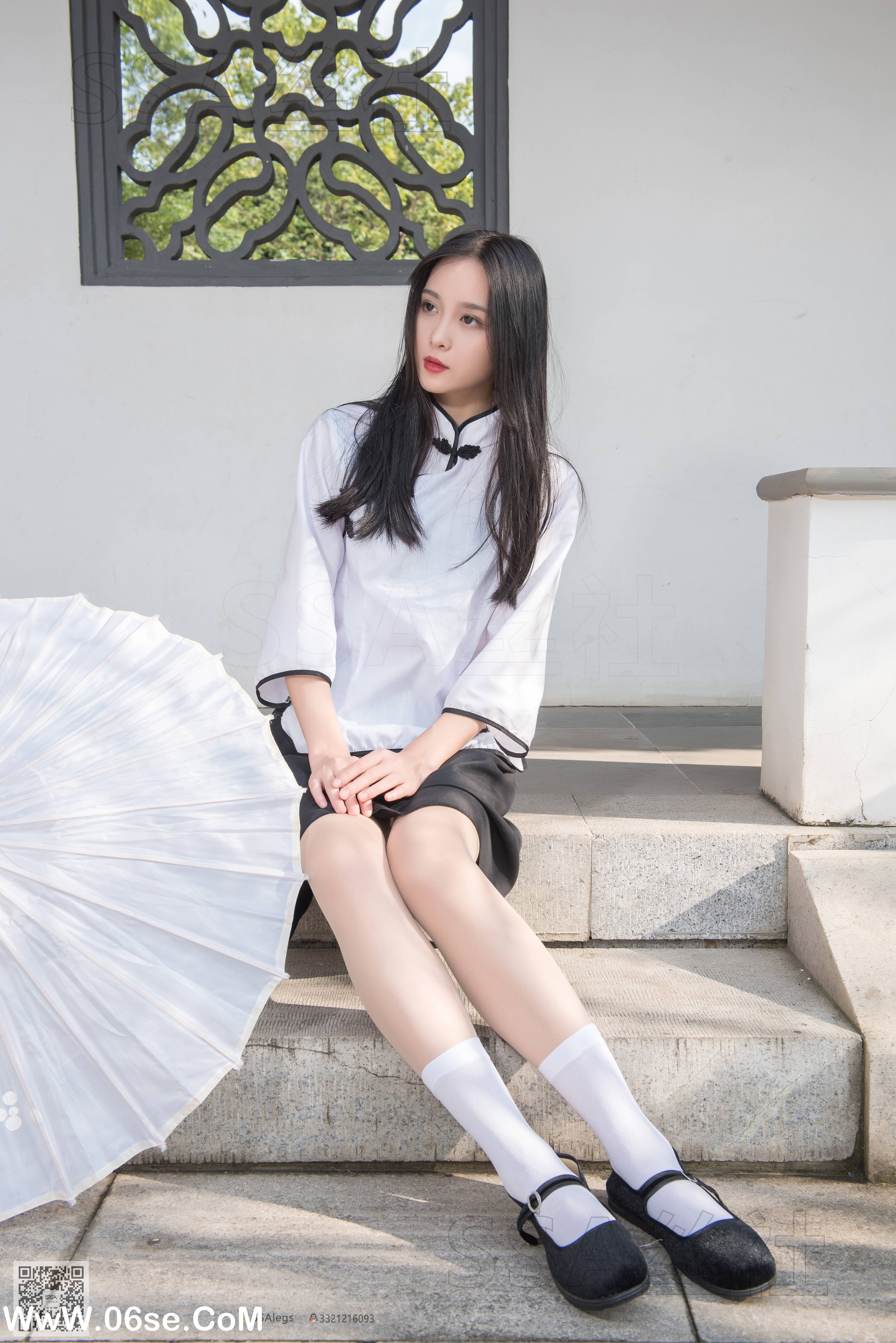 图片[31]-[SSA丝社] NO.068 君君 民国学妹肉丝白袜[120P1.85G]-六色网