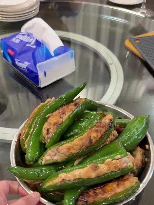 顺德人青椒酿鱼肉