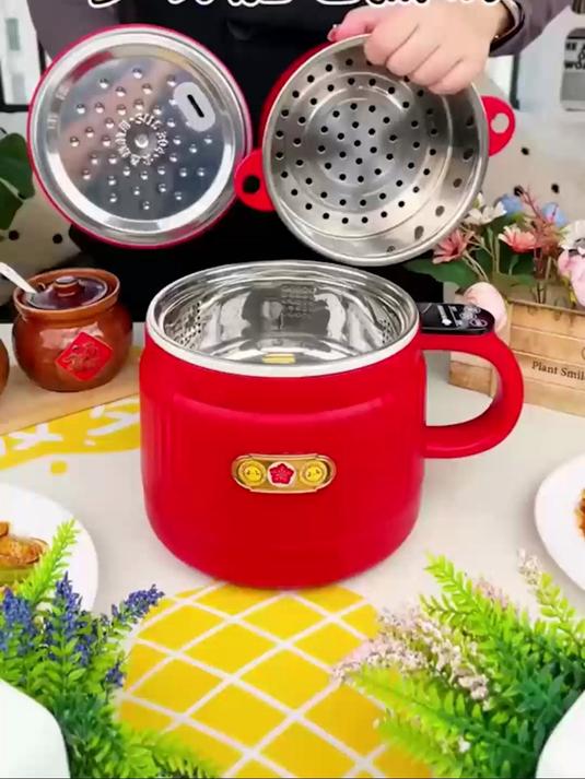 低糖陶瓷釉电饭煲多功能电煮锅家用大容量蒸煮一体泡面锅！