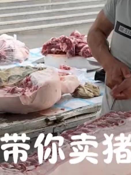 海哥带你赶大集卖猪肉