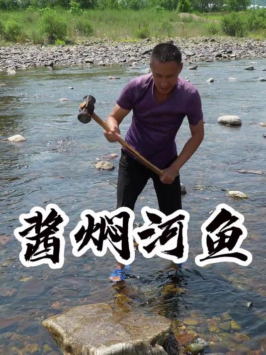 酱焖河鱼 这小鱼抓的太过瘾了，嘻嘻好吃又好玩 逮鱼摸虾