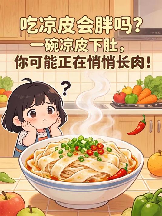 吃凉皮会胖吗?一碗凉皮下肚,你可能正在悄悄长肉!
