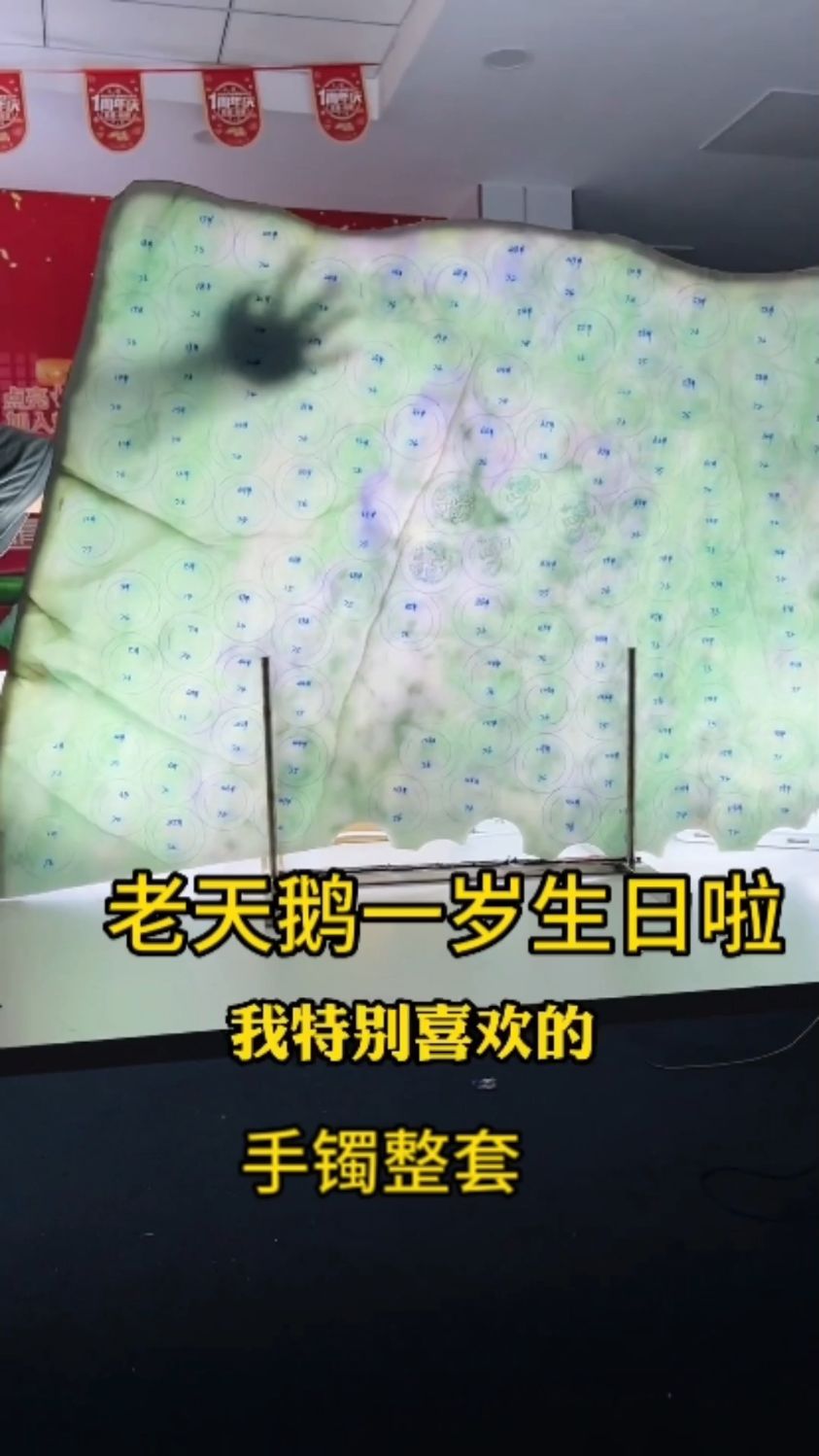 老天鹅一岁生日啦 ,很幸运很感谢一路有你们#翡翠手镯