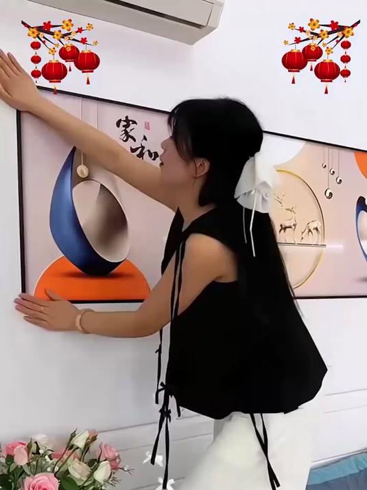 3D现代简约沙发背景墙壁画，轻奢墙纸防水贴画，沙发背景画