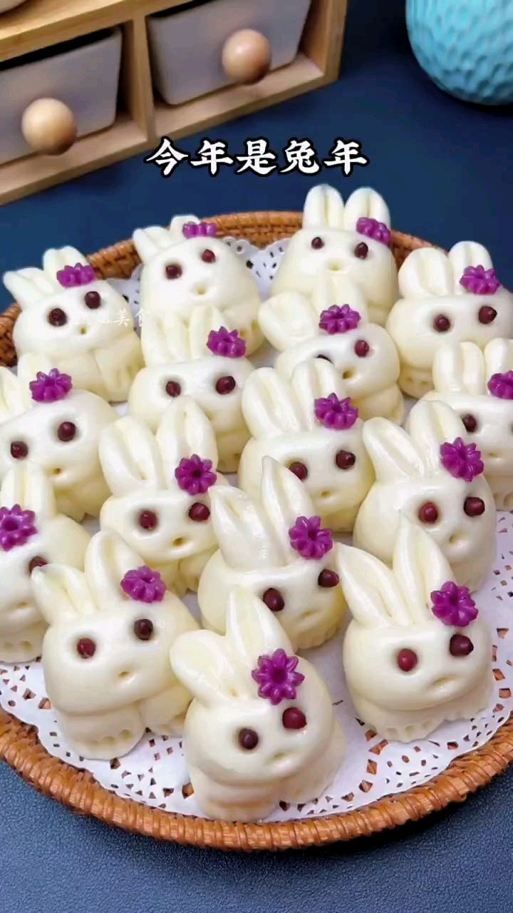 兔年吉祥,年夜饭餐桌必备 小白兔馒头 ,做起来吧