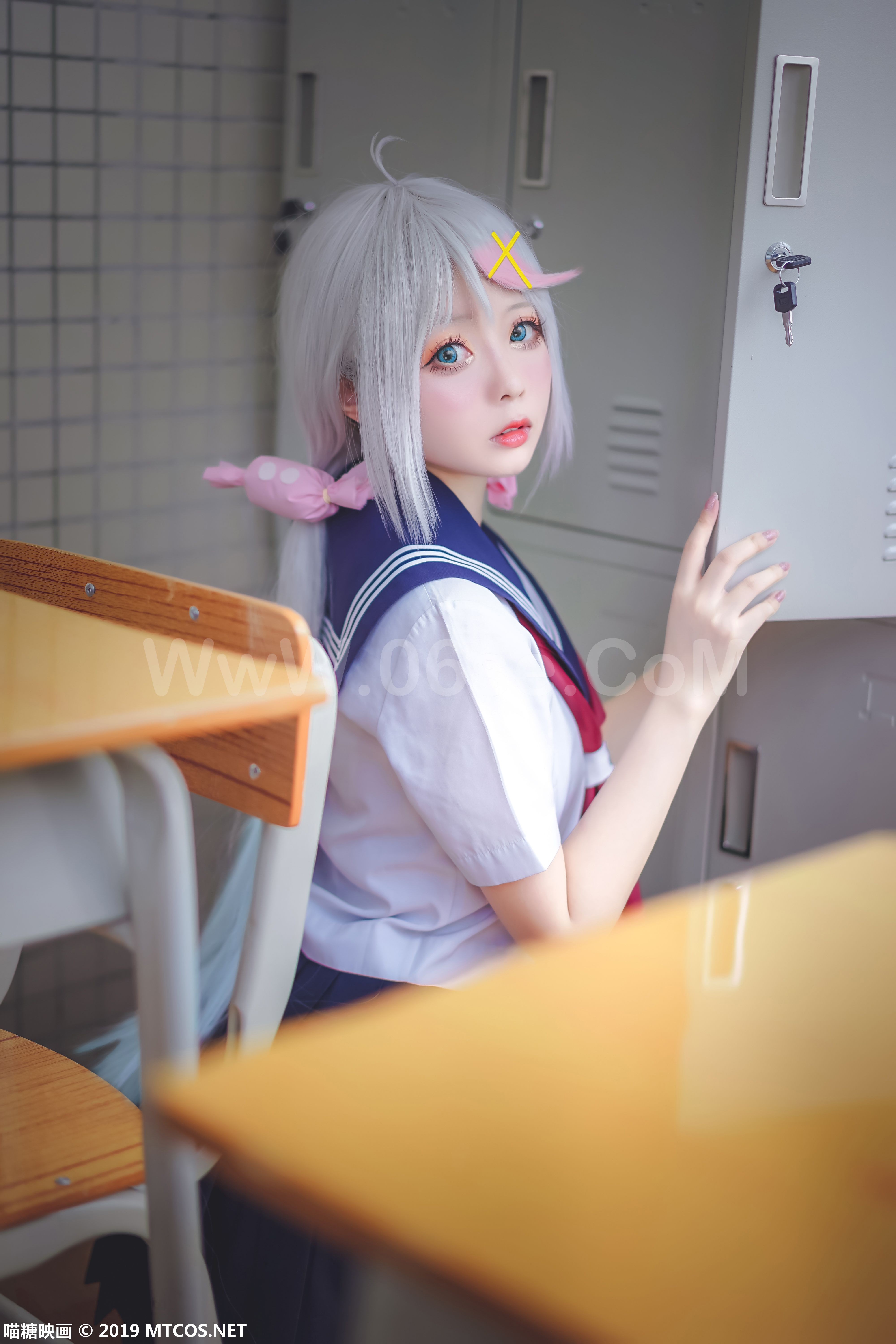 图片[23]-[MTCos] 喵糖映画 Vol.058 嶋葵 甜心小萝莉-六色网