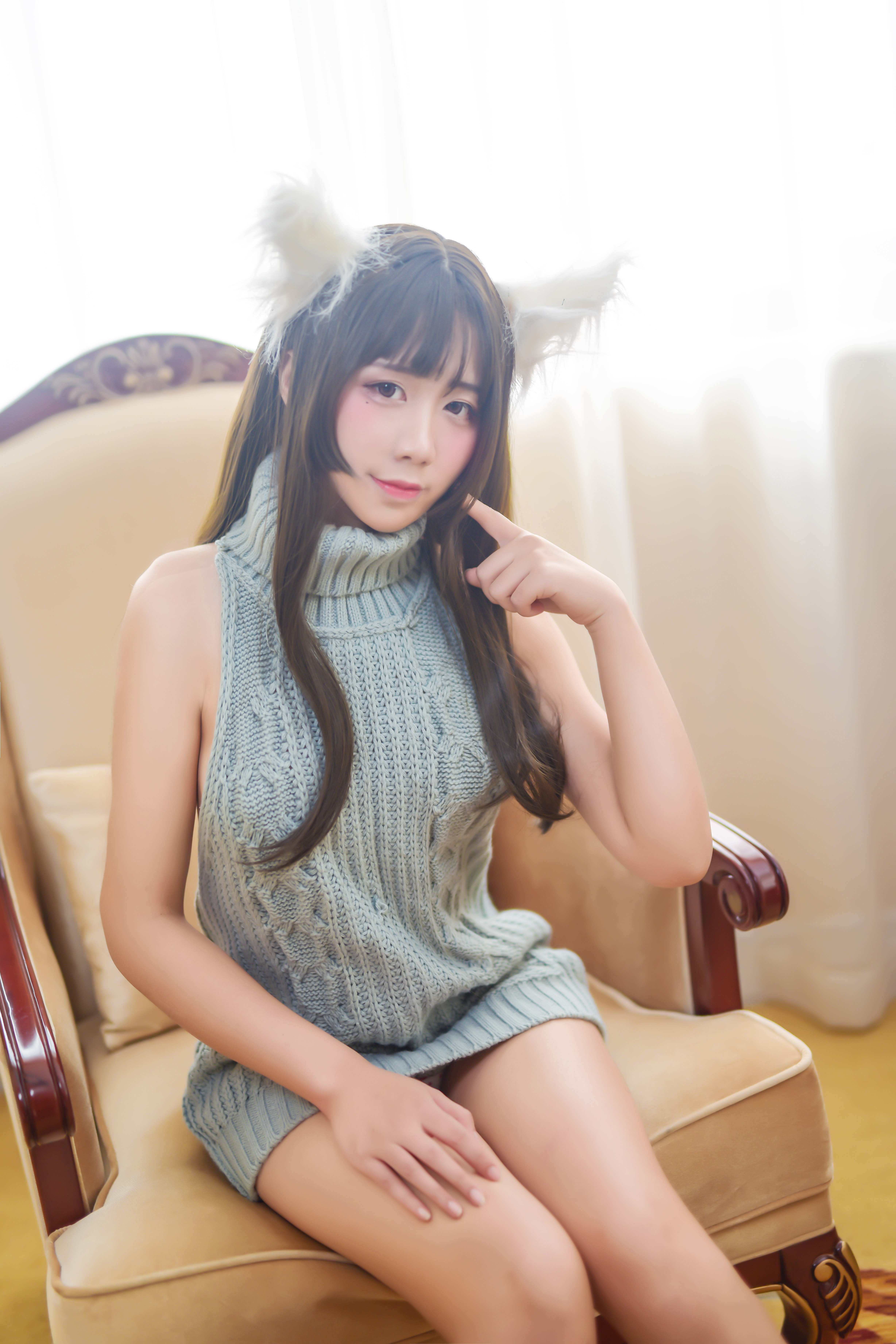 图片[3]-九曲Jean NO.024 – 露背毛衣[44P90M]-六色网
