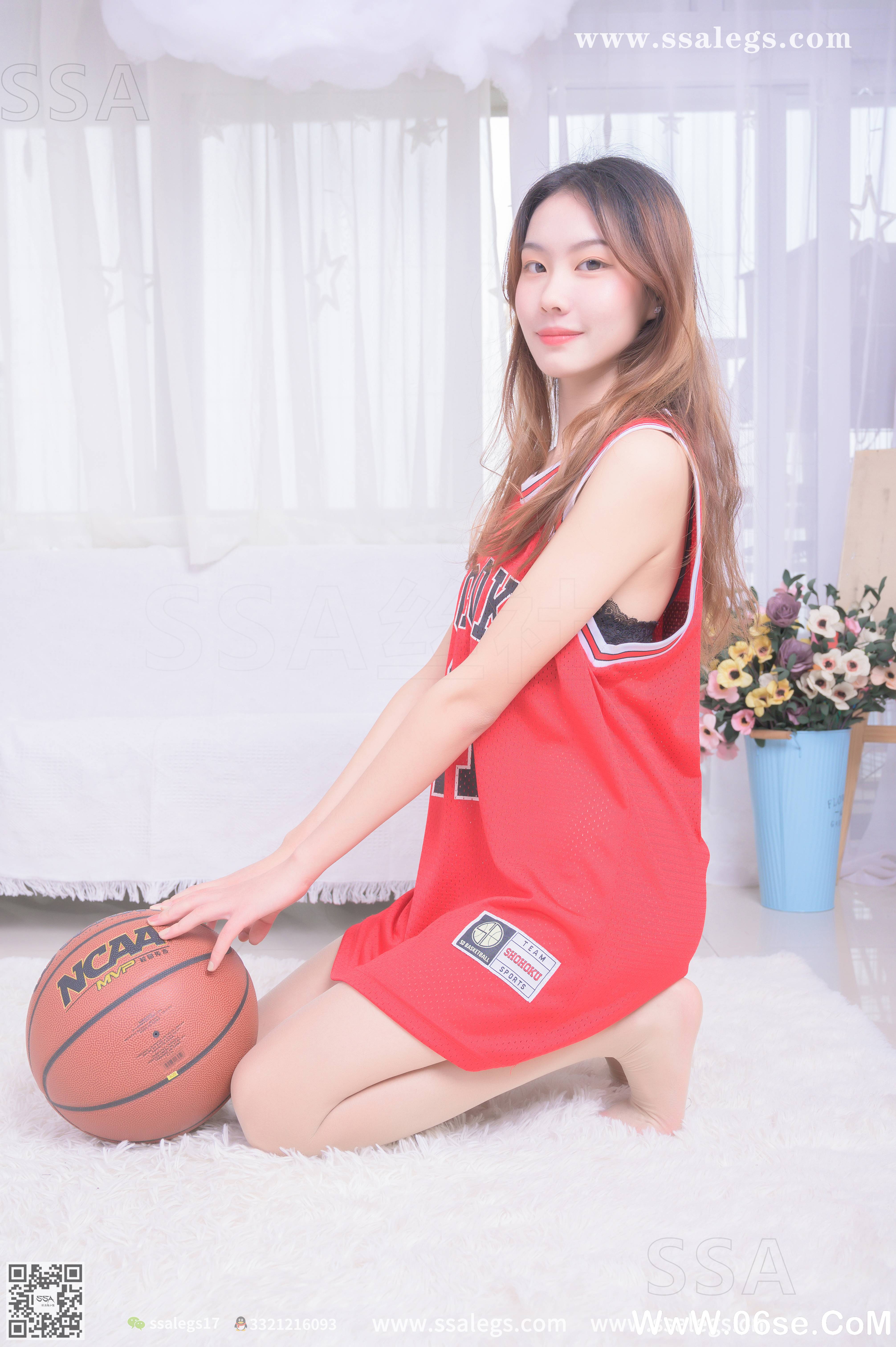 图片[95]-[SSA丝社] NO.325 素素小姐姐放假在家穿丝袜陪你玩篮球(下)[127P1.38G]-六色网