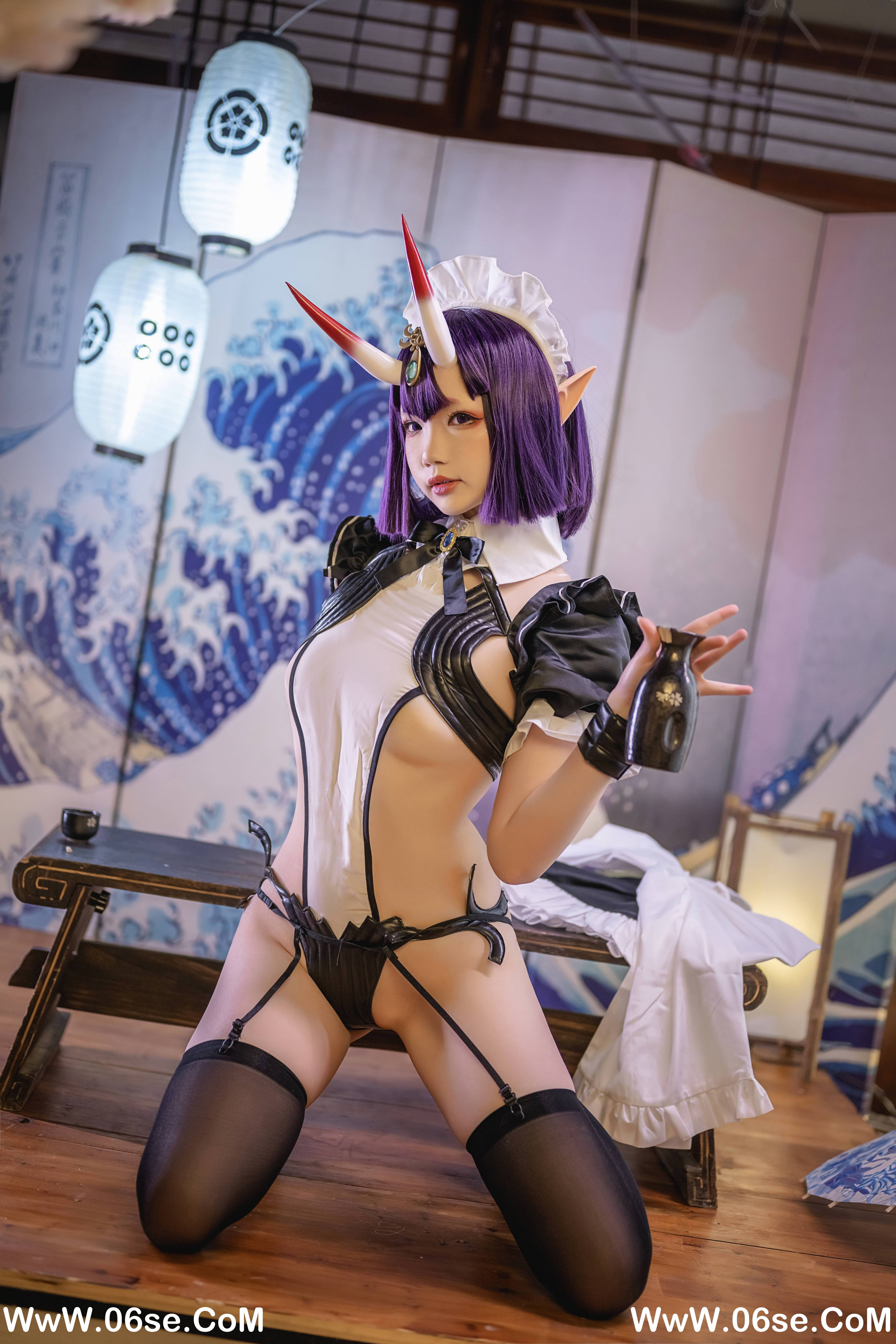 图片[48]-Cos小姐姐雪琪 NO.148 — 酒吞童子女仆[62P+13V1.44G]-六色网