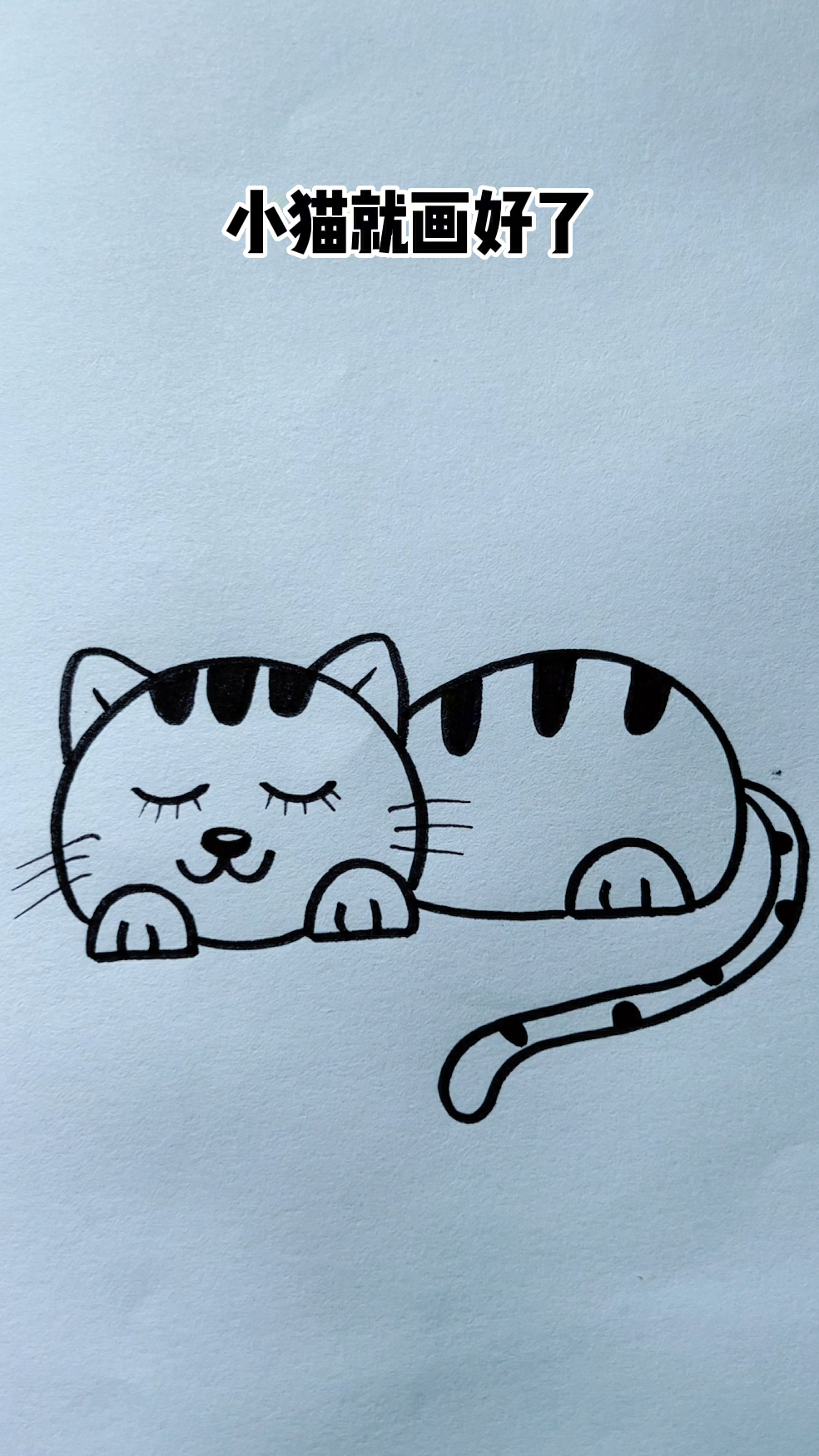 简笔画小猫!