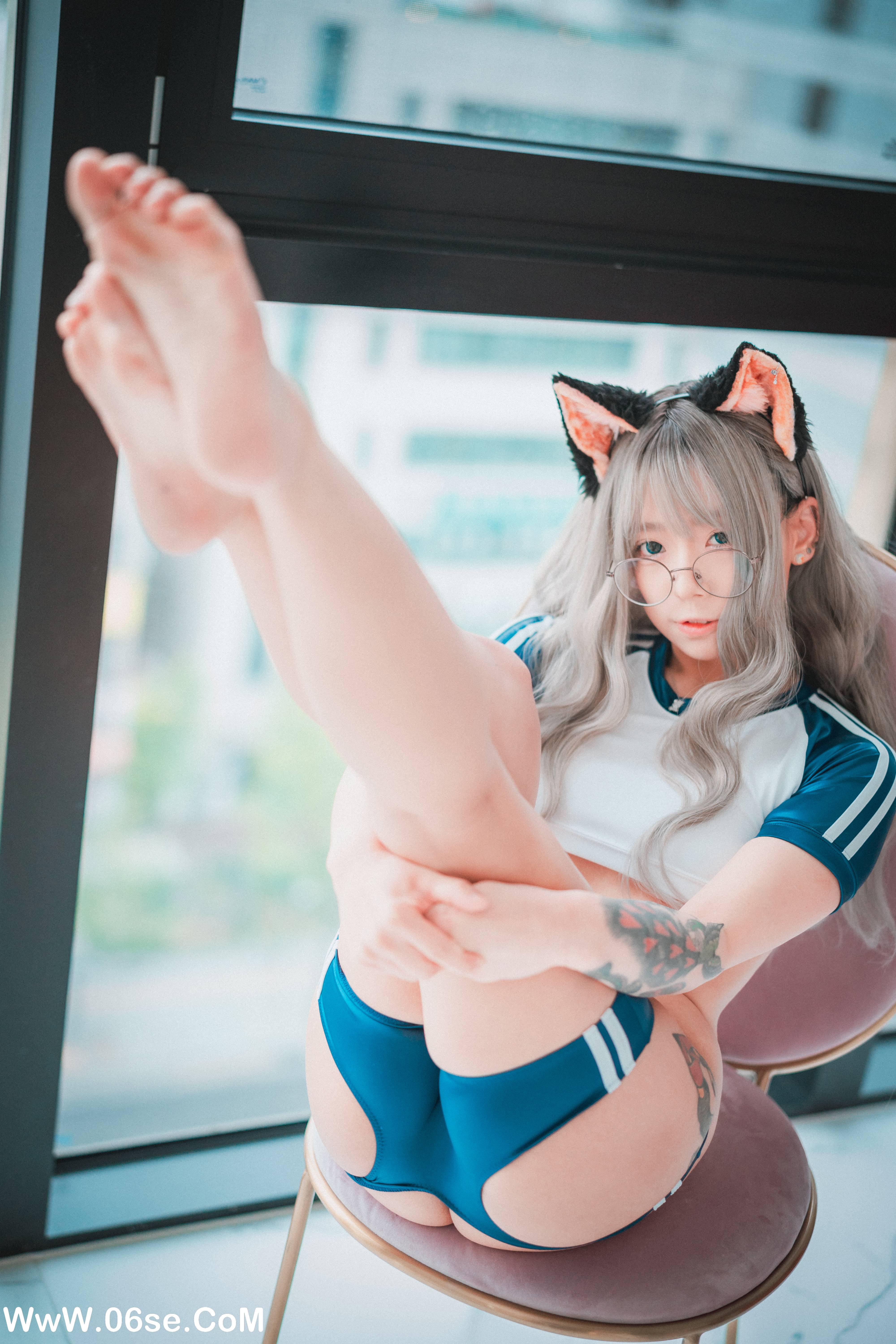 图片[53]-DJAWA – NO.062 Maruemon Caution Girl x Athletic Girl [57P380M]-六色网