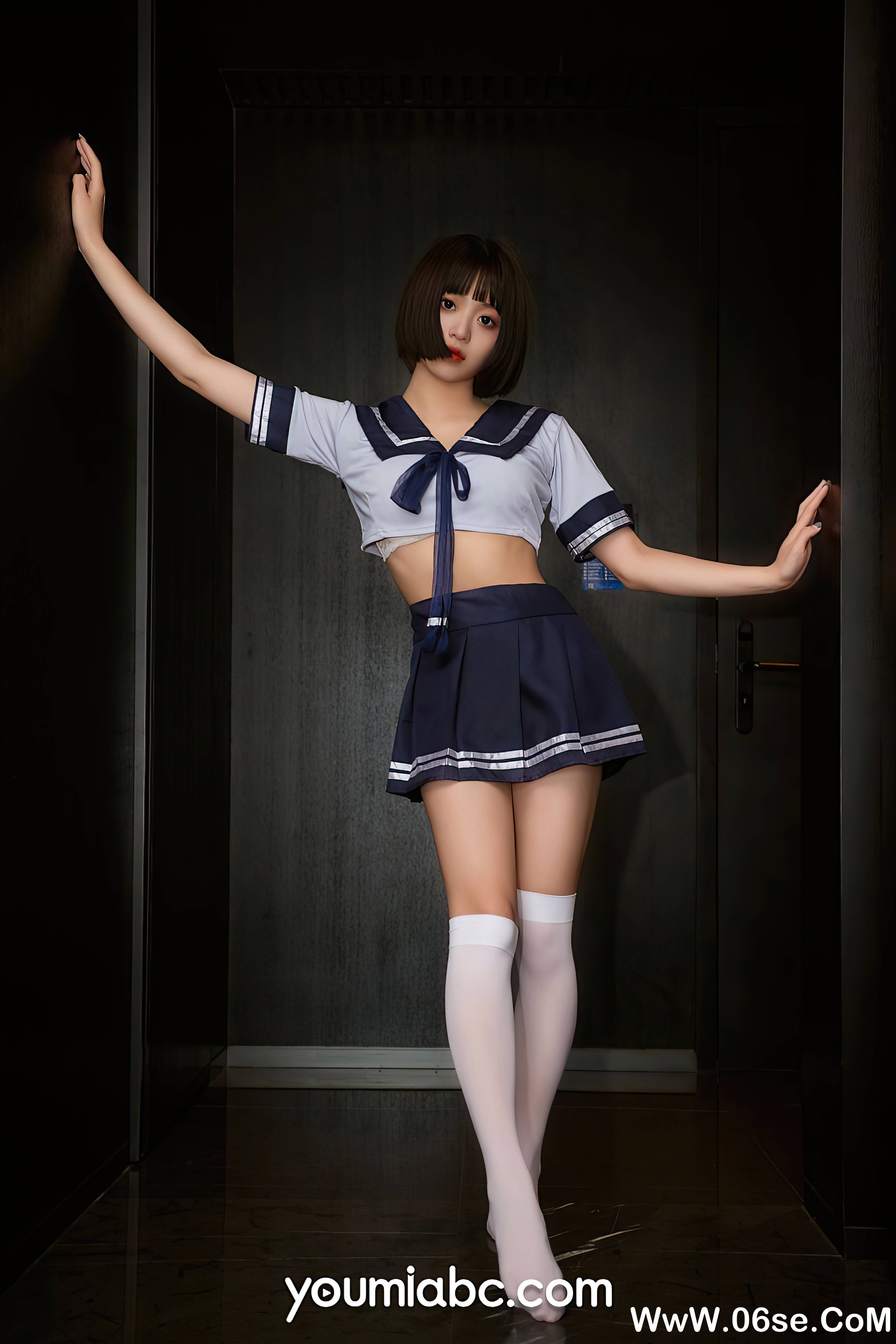 图片[12]-[YouMi尤蜜] 2021.07.19 放学等我 萌萌[27+1P435M]-六色网