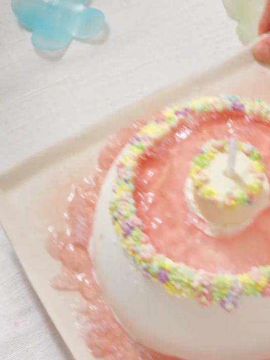 夏日梦幻许愿池｜葡萄果冻蛋糕，一口爆汁，好治愈！