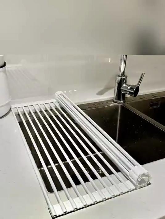 水槽卷帘沥水架水池可折叠沥水洗碗沥水篮伸缩洗菜沥水垫