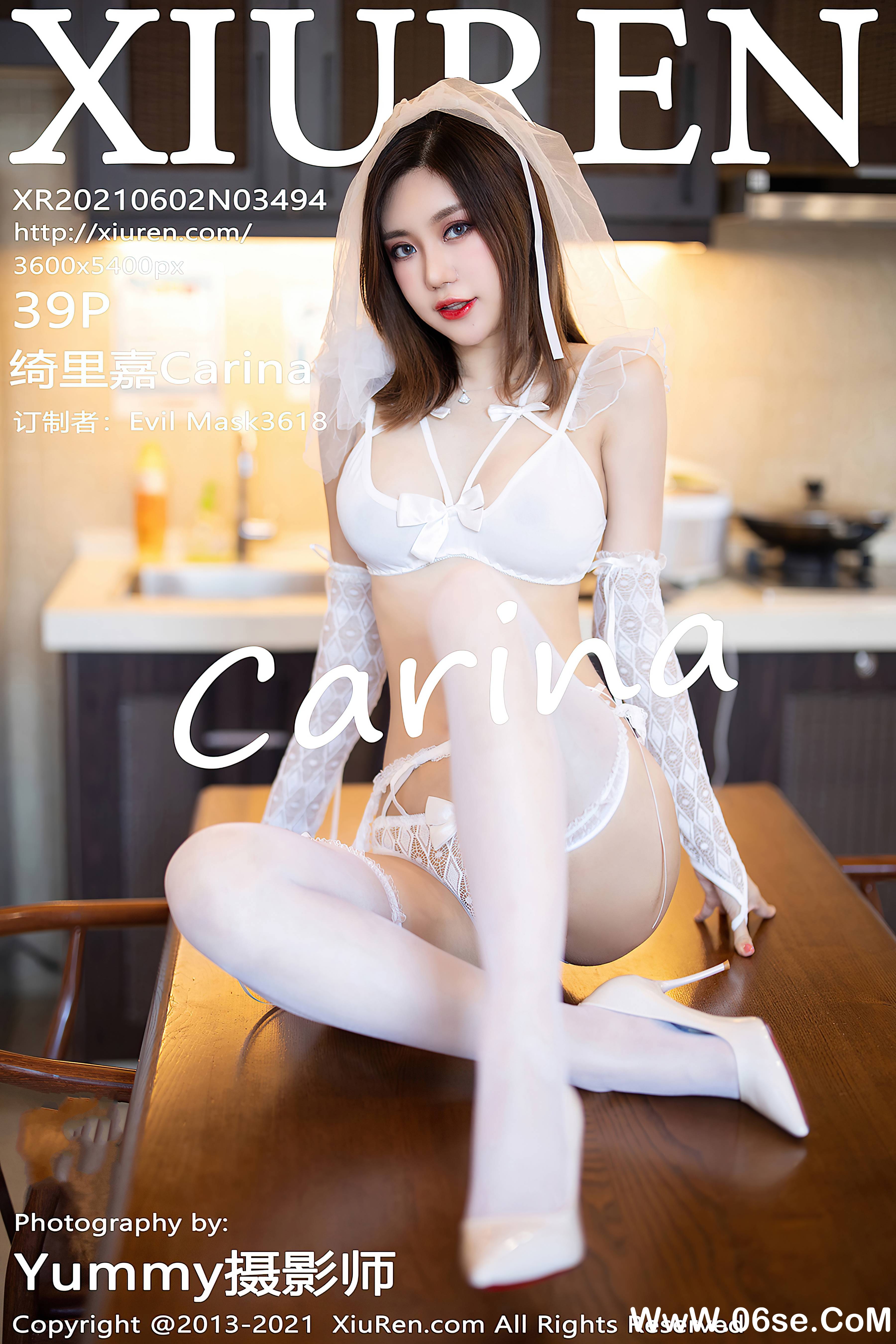 [XIUREN秀人网] 2021.06.02 NO.3494 绮里嘉Carina[39+1P338M]-六色网