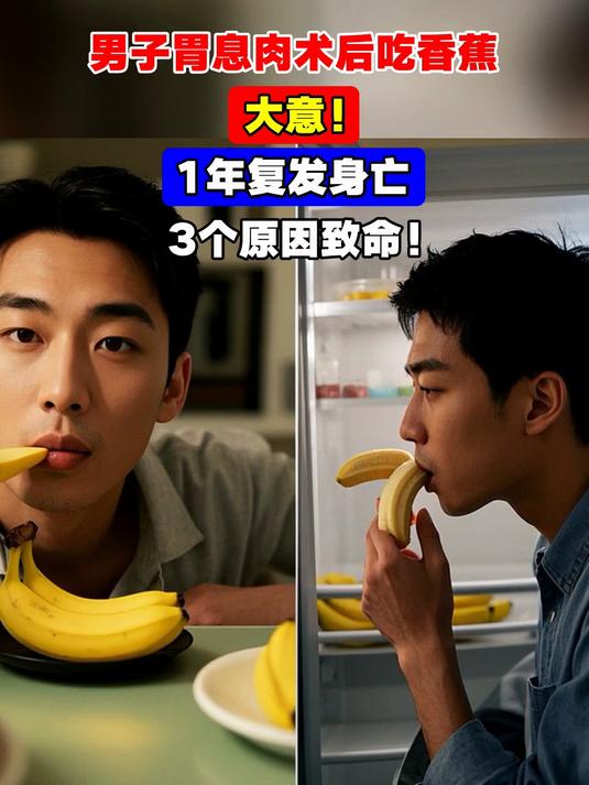 男子胃息肉术后吃香蕉,大意!1年复发身亡,3个原因致命!