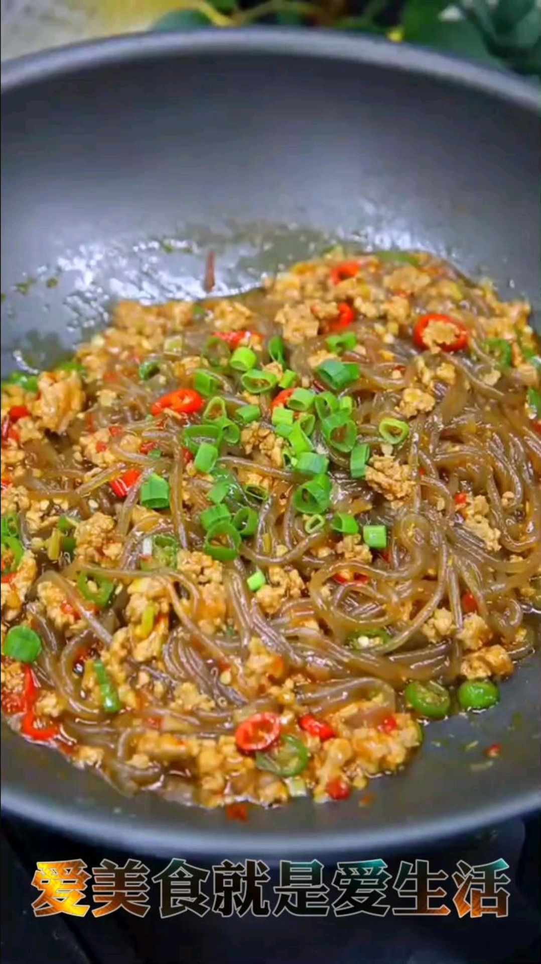 今天给大家分享一道好吃的家常菜:肉末炒粉条