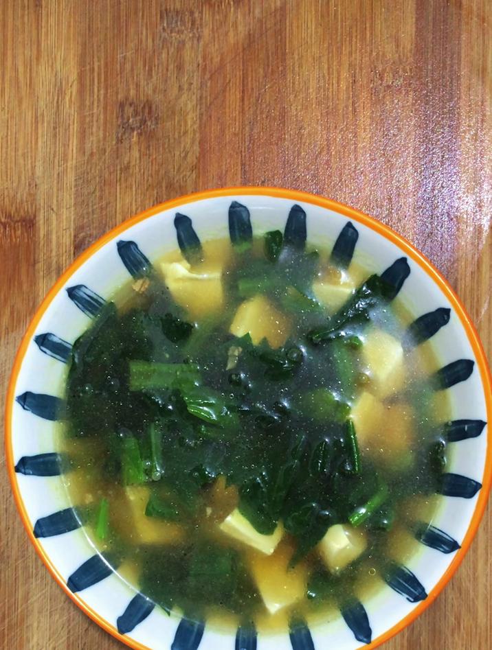 菠菜豆腐汤的做法,跟我这样做,简单好喝