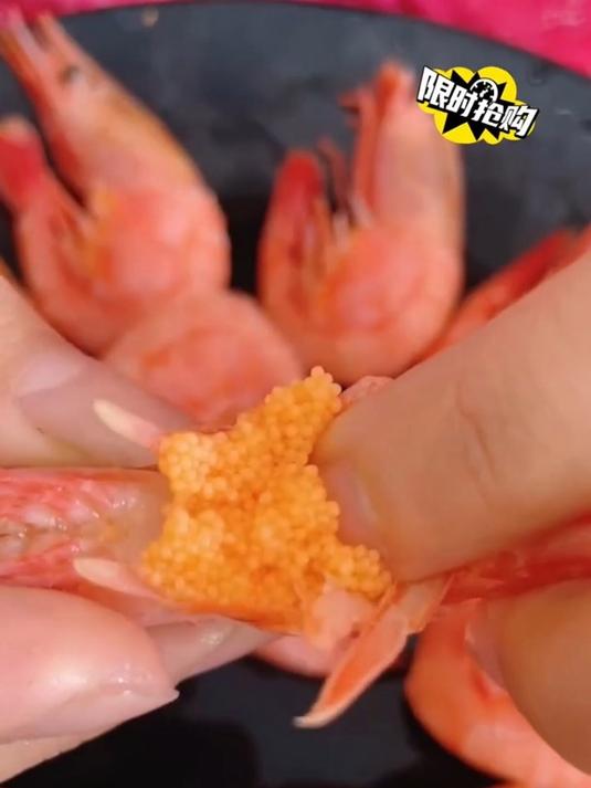 看看这北极甜虾,挺值得买回去呢