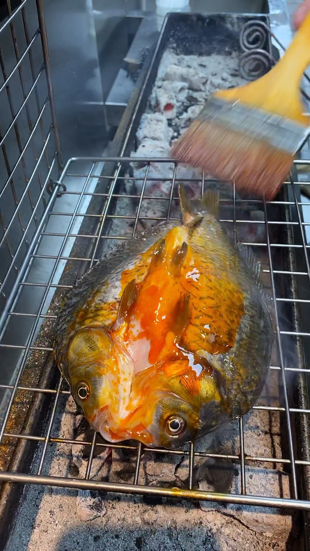 碳烤鲫鱼教程