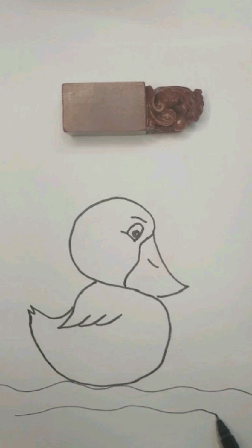 图图手绘小鸭子