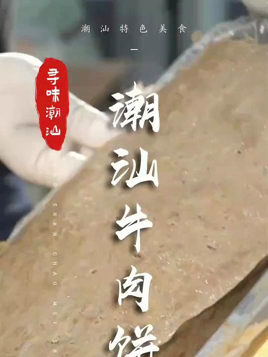 汕头牛肉饼，牛肉丸的堂弟，今天正式出道啦