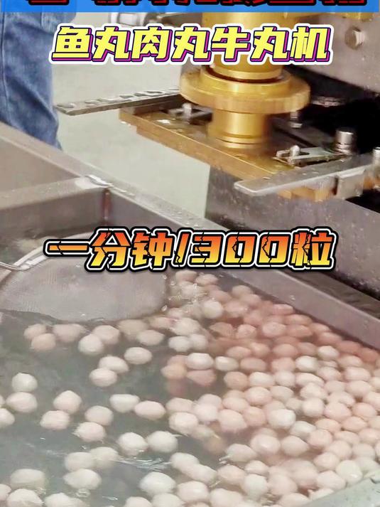 小型肉丸成型机自动丸子机整套做鱼丸设备