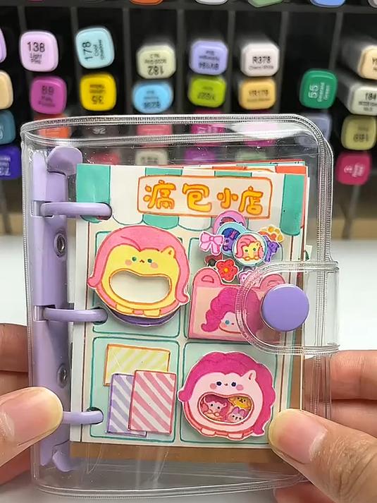 一起来翻翻看我最近做的迷你手账 自制安静书 自制手账
