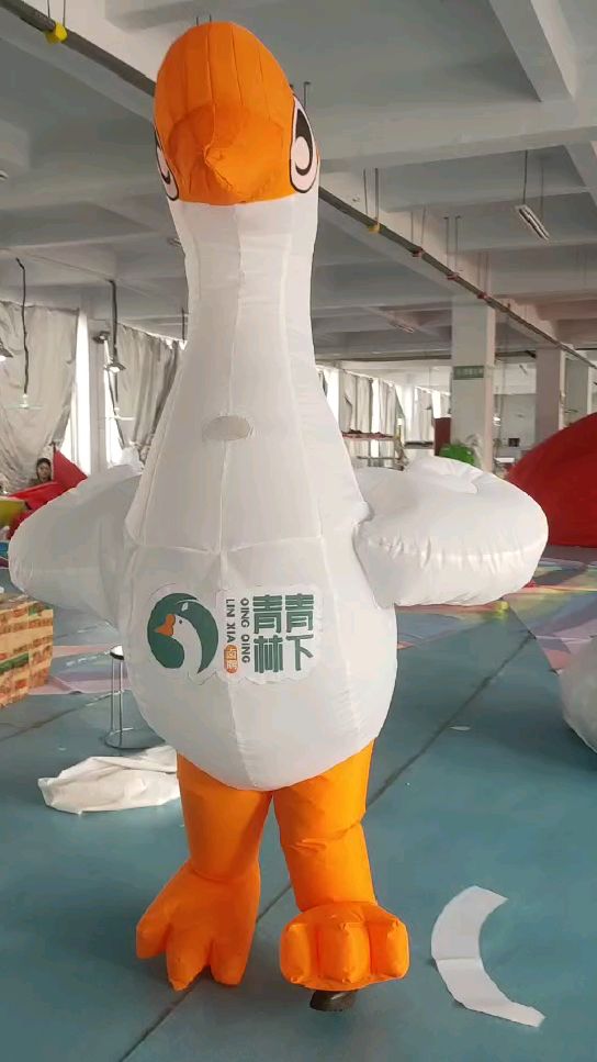 行走大鹅卡通人偶气模鹅店铺开业活动宣传道具