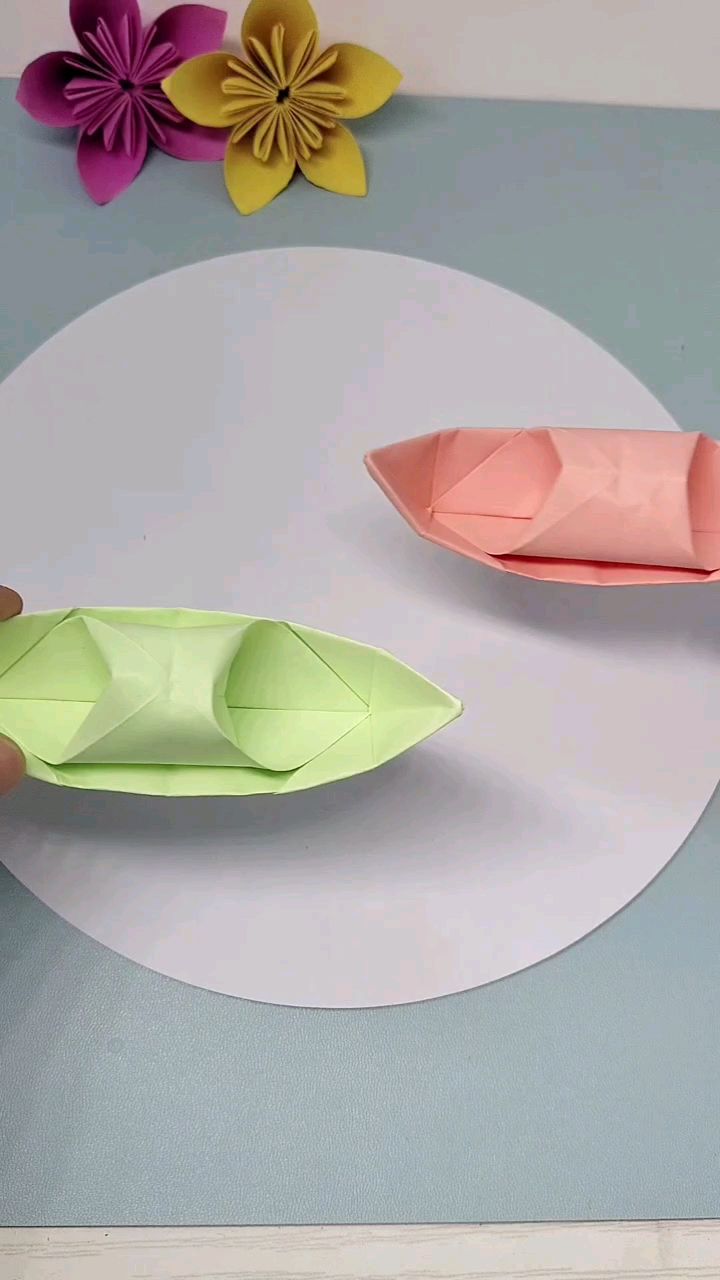 折纸手工乌篷船