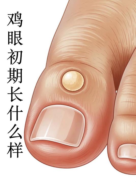 鸡眼初期长什么样