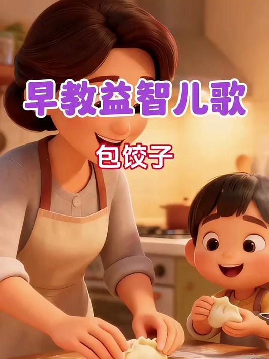 早教益智儿歌：《包饺子》