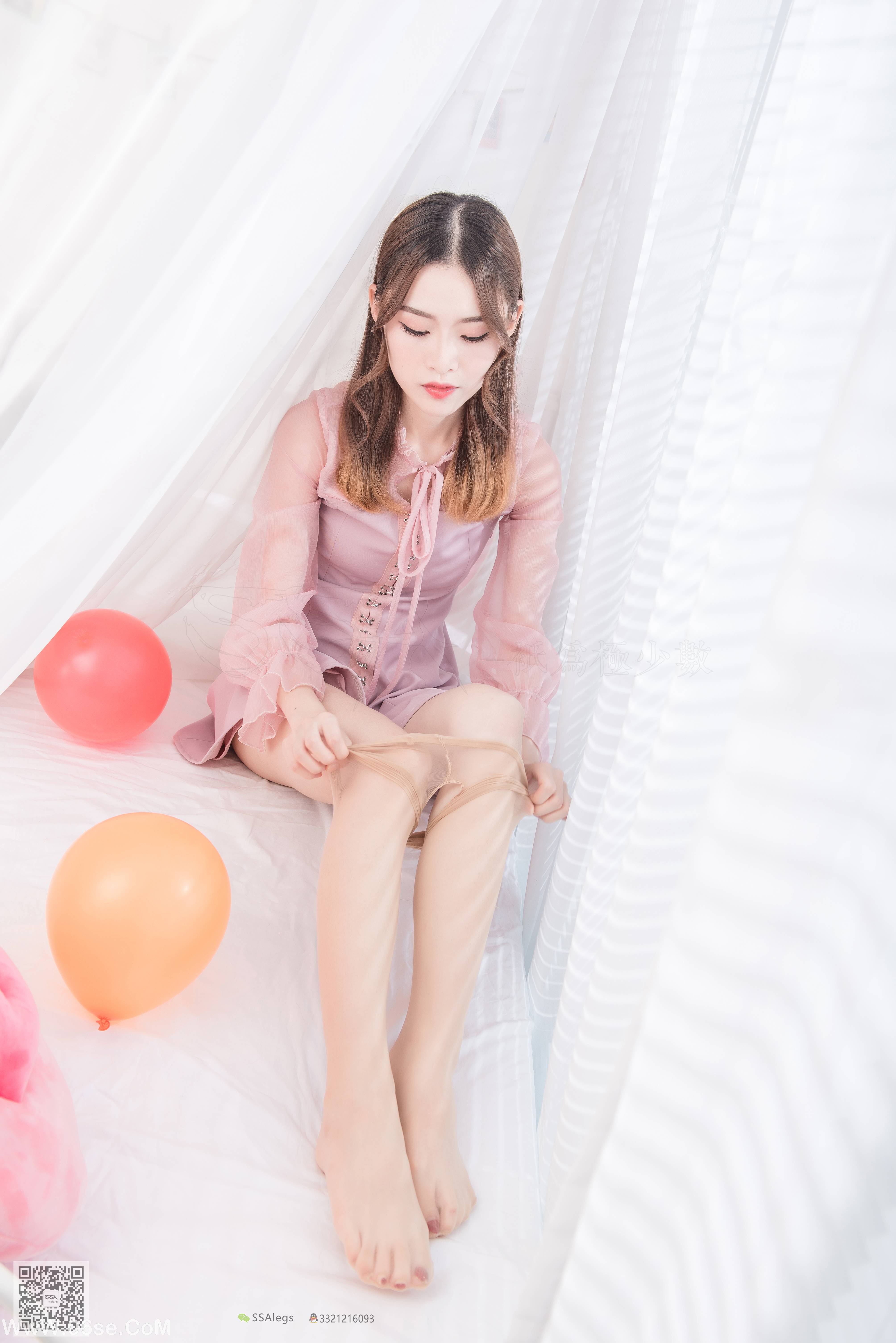 图片[10]-[SSA丝社] NO.027 琪琪 肉色开档丝袜 清纯美女的诱惑[99P887M]-六色网