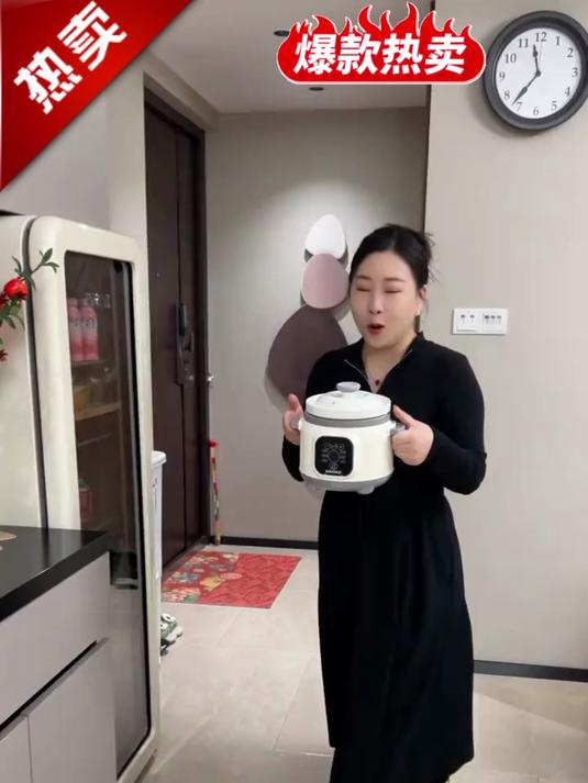 防干烧保护!电炖锅水烧干自动断电,用着安全