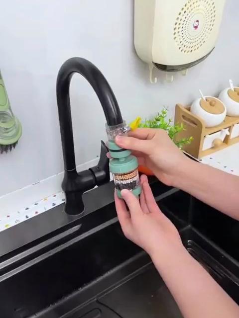 水龙头过滤器实测！滤杂质防水垢，厨房、卫生间都能装