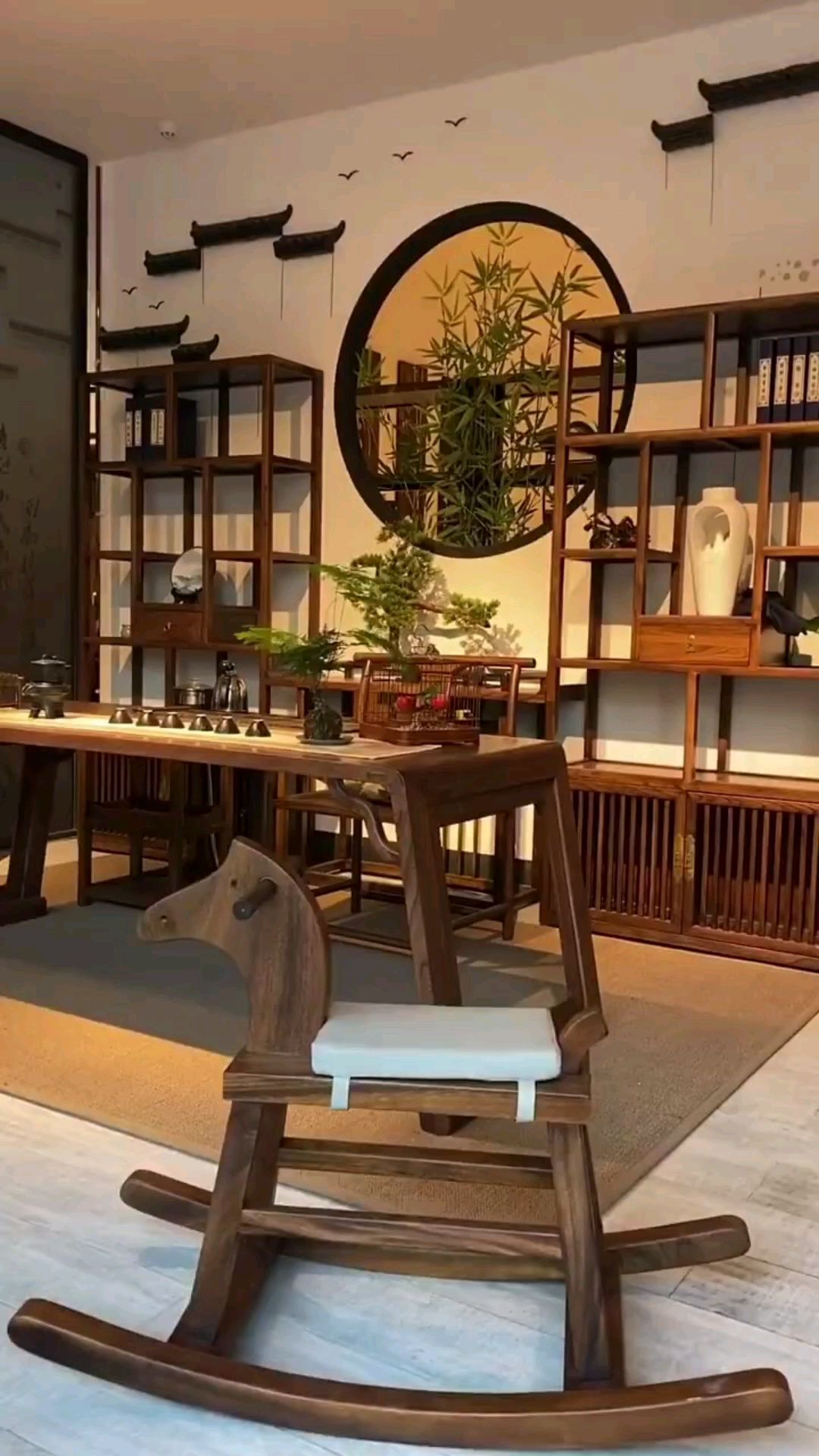 徽派建筑背景茶室设计,仪式感十足!