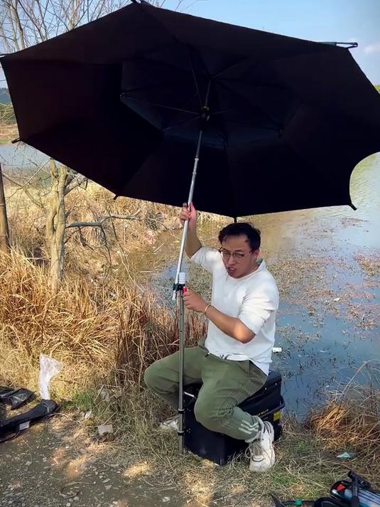 野营者钓鱼伞万向连接器秒变拐仗伞转换器钓伞专用