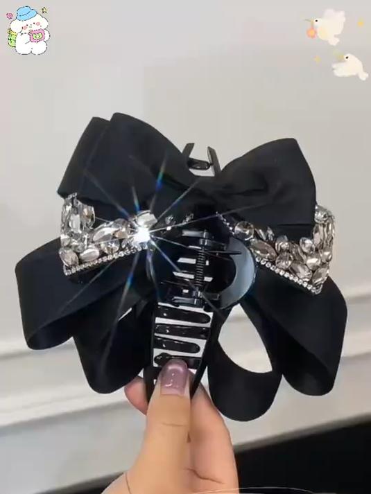 仙女必备！立体蝴蝶结鲨鱼夹秒变氛围感