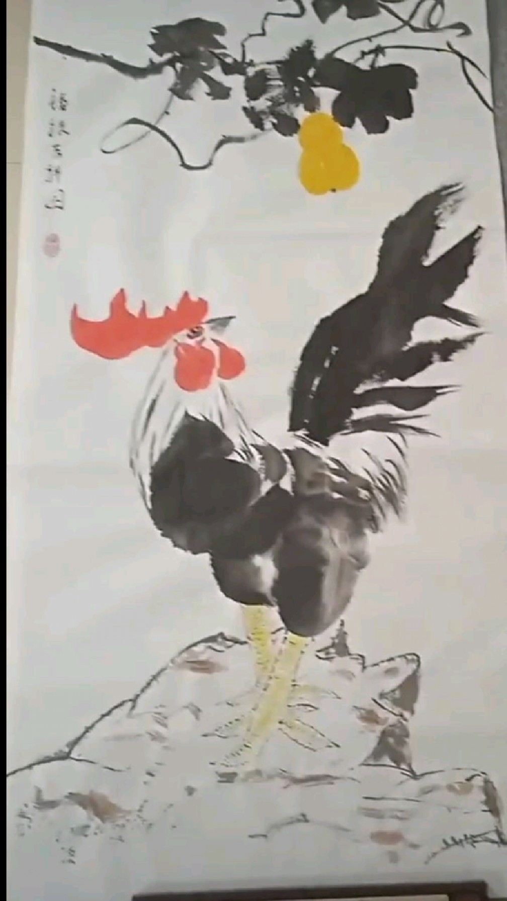 国画骄傲的大公鸡