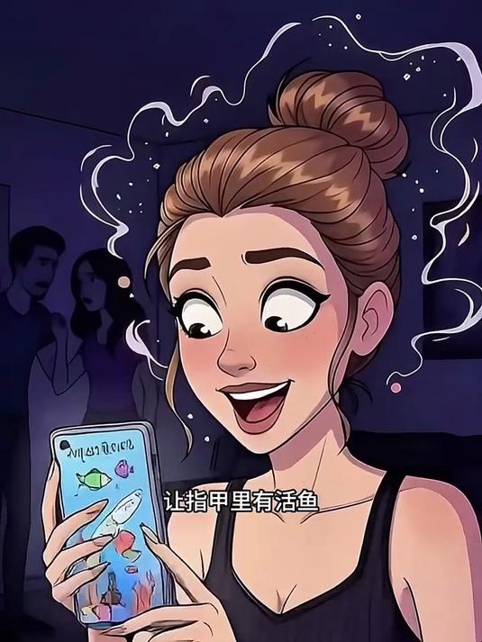 女网红喜欢做美甲