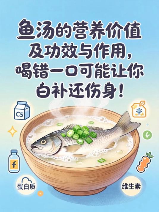 鱼汤的营养价值及功效与作用，喝错一口可能让你白补还伤身！
