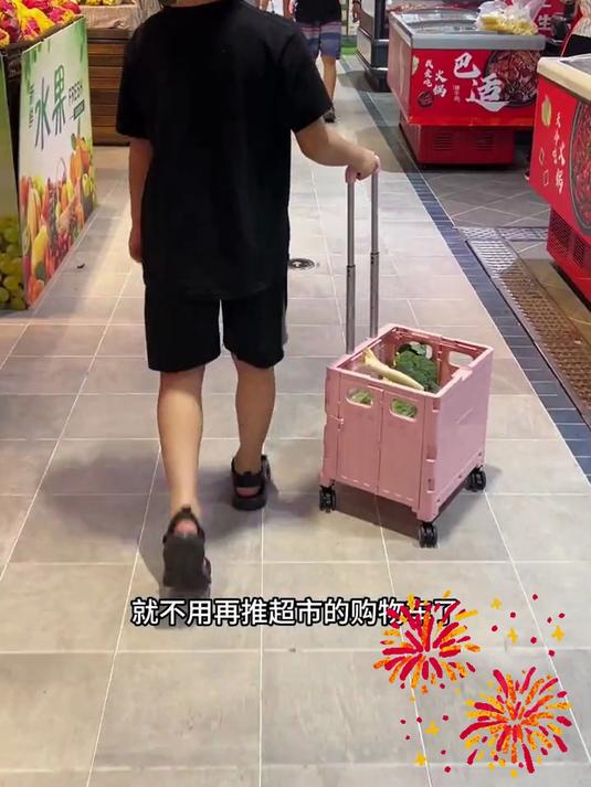 折叠购物车超市家用爬楼买菜小拉车,买菜逛街购物神器
