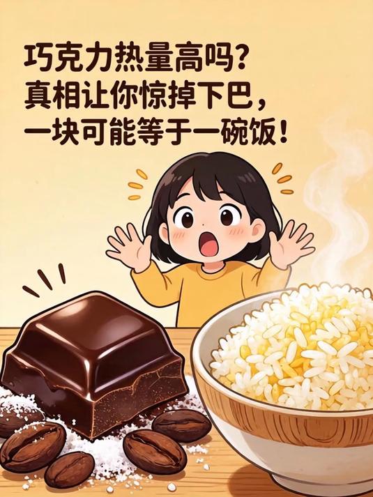 巧克力热量高吗？真相让你惊掉下巴，一块可能等于一碗饭！