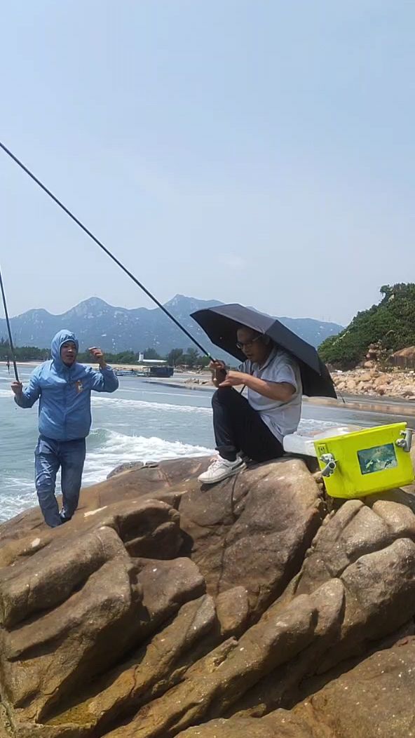 第一次海边钓鱼没经验