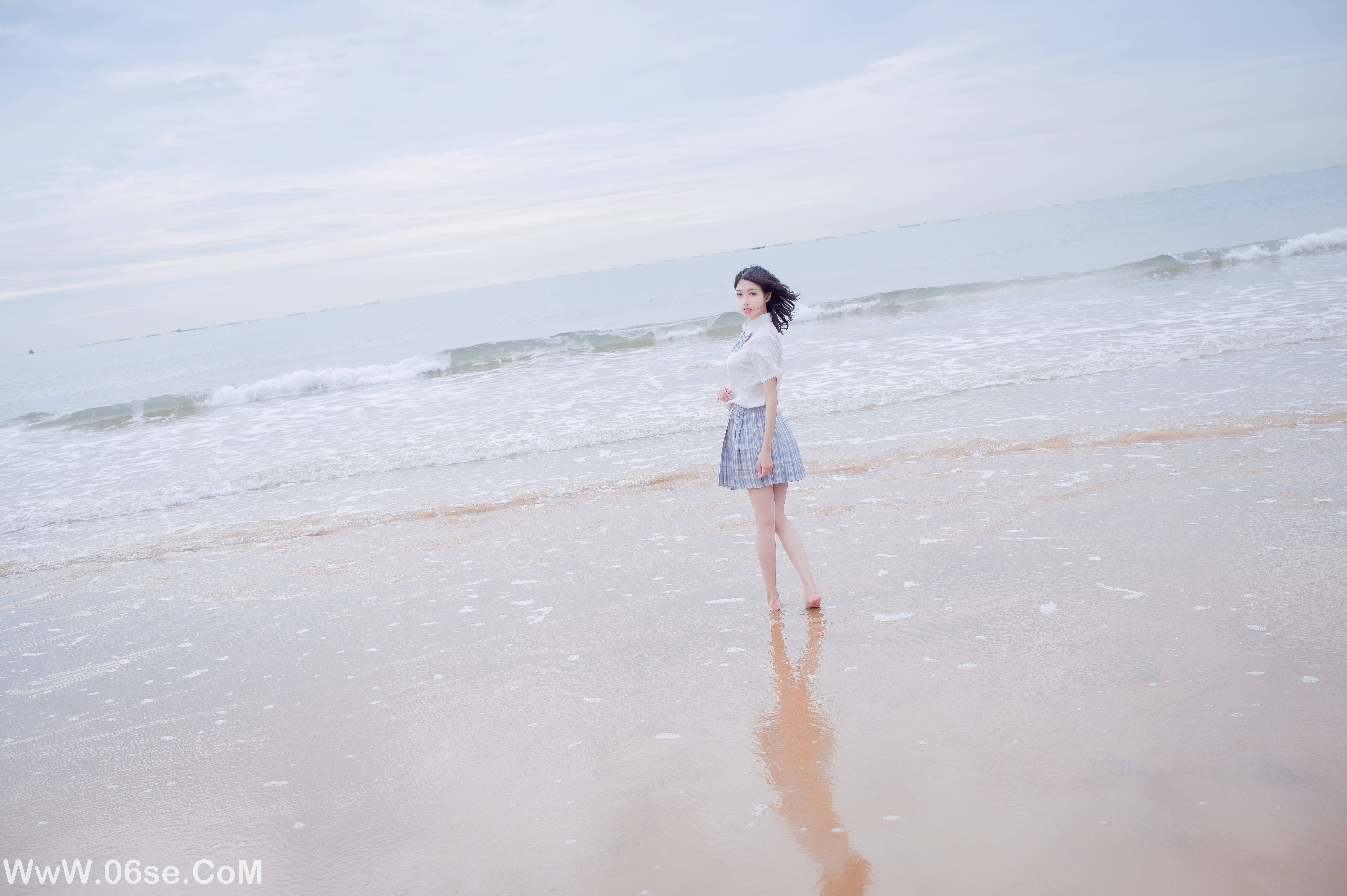 图片[26]-周叽是可爱兔兔 NO.020 海边jk[[35P252M]-六色网
